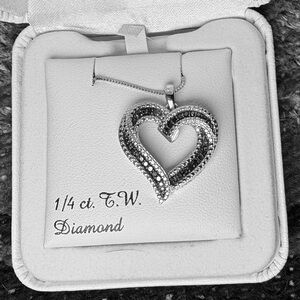 Silver heart pendant